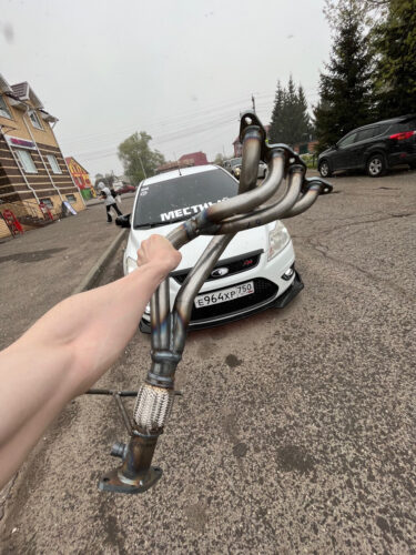 Выпускной коллектор / паук / 4-2-1 "Stinger" Форд Фокус-2 1,6 л /Ford Focus 2 1.4 L /1,6L photo review