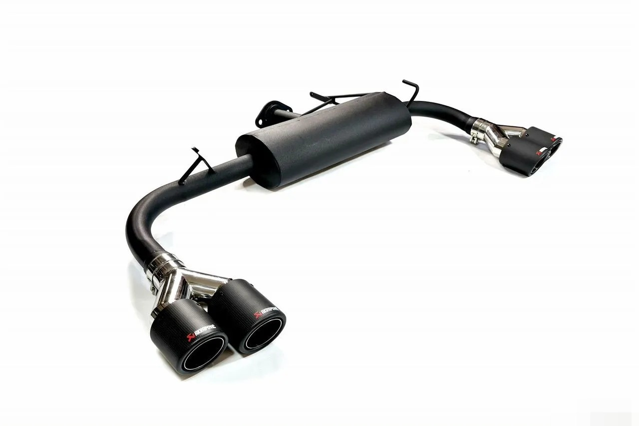 Глушитель раздвоенный Lancer X (дорест) с насадками Akrapovic