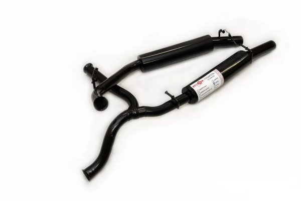 Глушитель раздвоенный Веста 2180 седан Mute под насадки (выход 60мм)