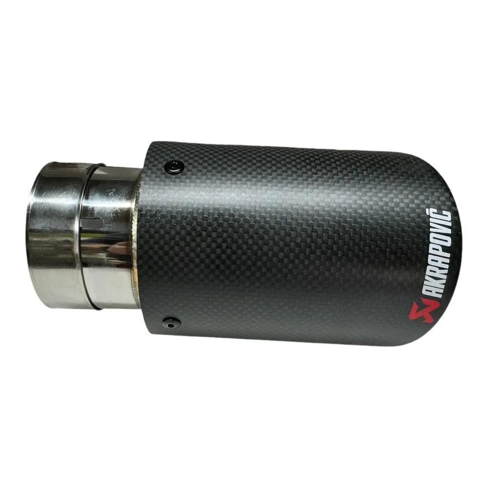Насадка на глушитель AKRAPOVIC (матовый карбон) 60 мм