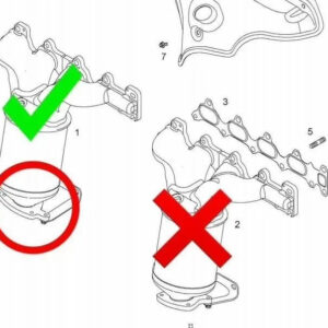 Вставка для замены катализатора 5849043 (выпускной коллектор 4-1)" Stinger Sport" для Opel Astra H (Z16XER) с EGR
