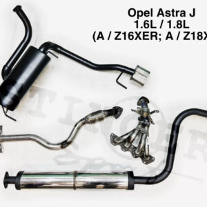 Выхлопная система Opel Astra J 1.6L / 1.8L хэтчбек
