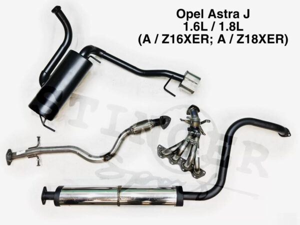 Выхлопная система Opel Astra J 1.6L / 1.8L хэтчбек