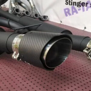 Выхлоп Гранта AMG с насадками Akrapovic на коротком пауке
