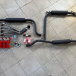 Выхлоп и впуск для унижения истребителей Приора серии Mute (4-1 паук, раздвоенный, насадки Akrapovic)